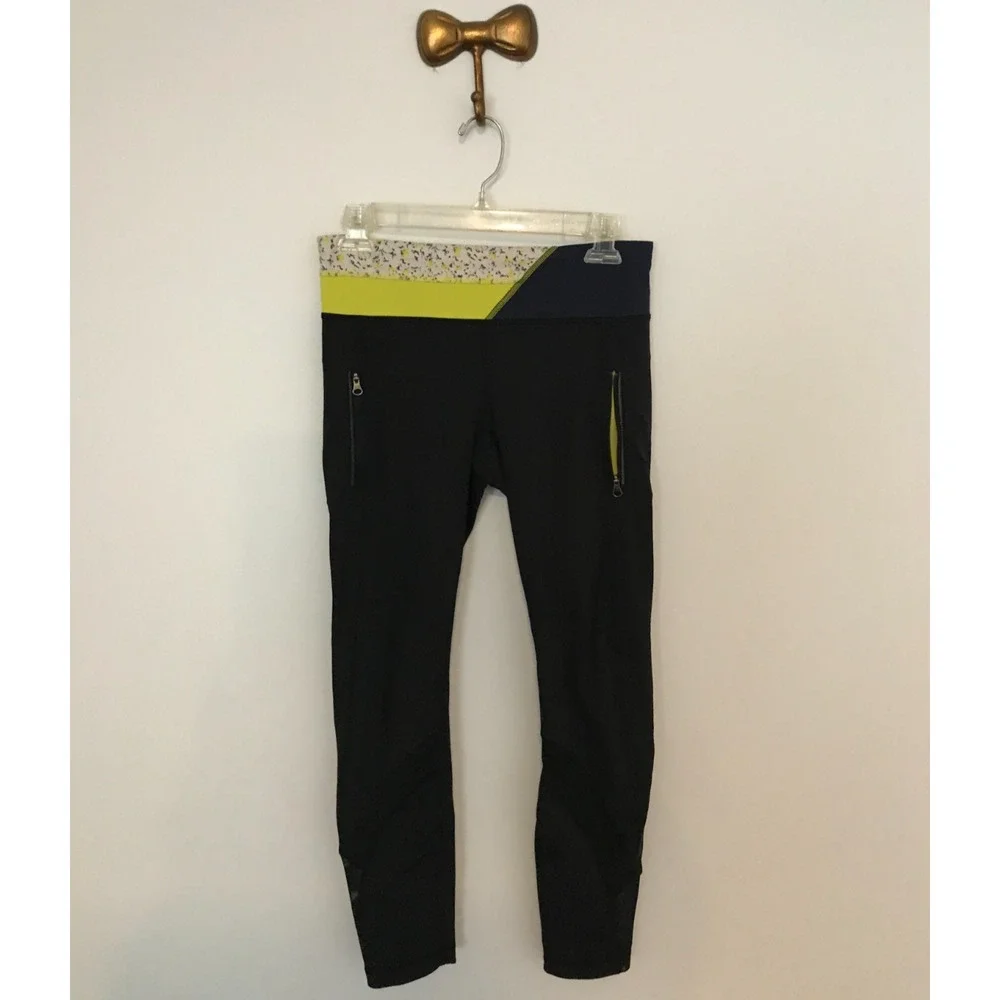 Lululemon Inspire Tight II Mesh 6 Black Quilt 29 Luxtreme Run Leggings